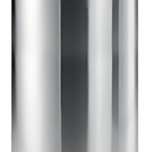 DURABLE Poubelle à pédale en acier inox., rond, 30 l, argent