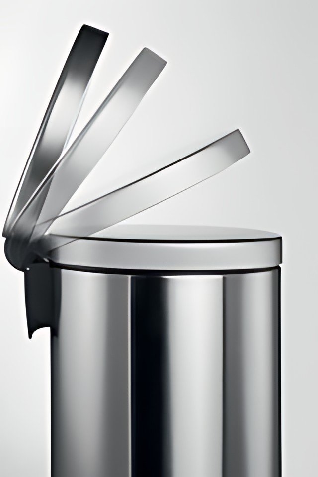 DURABLE Poubelle à pédale métal, rond, 5 litres, anthracite