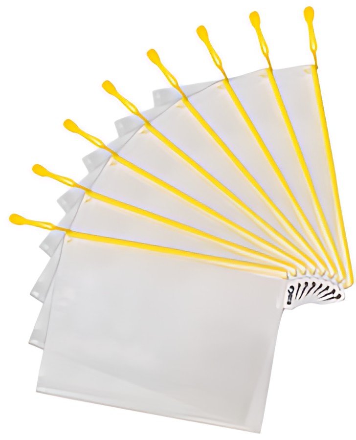 djois by tarifold Pochette à zip ZIPPER, A4, PVC, jaune