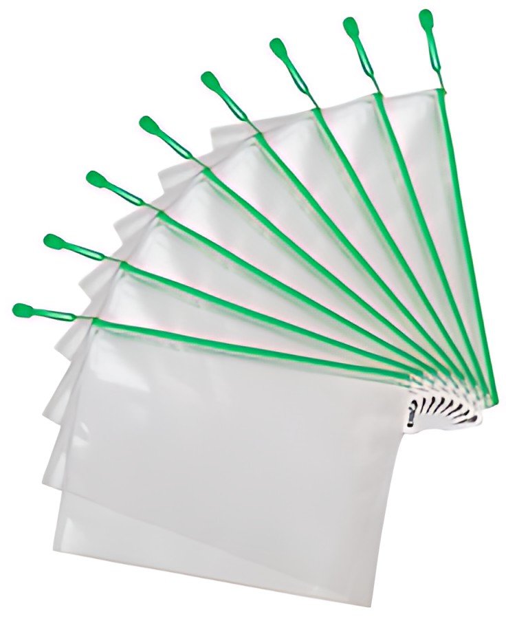 djois by tarifold Pochette à zip ZIPPER, A4, PVC, vert