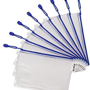 djois by tarifold Pochette à zip ZIPPER, A5, PVC, bleu