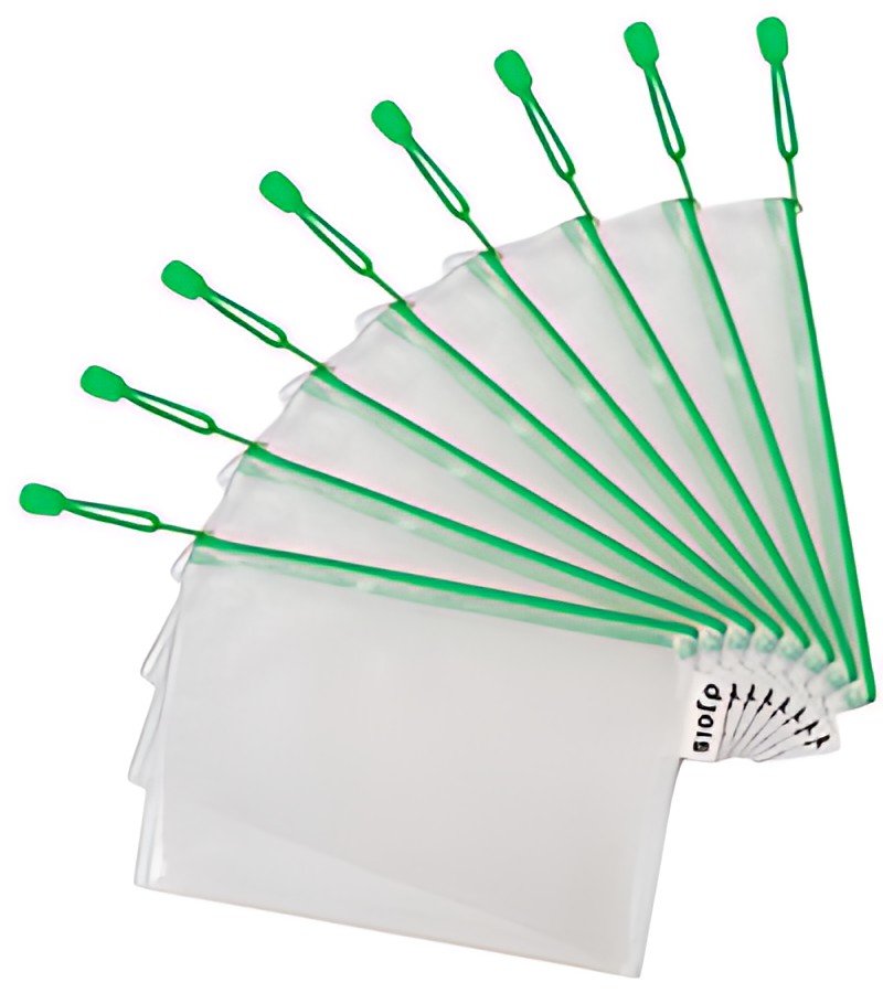 djois by tarifold Pochette à zip ZIPPER, A5, PVC, vert