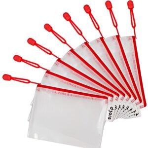 djois by tarifold Pochette à zip ZIPPER, A6, PVC, rouge
