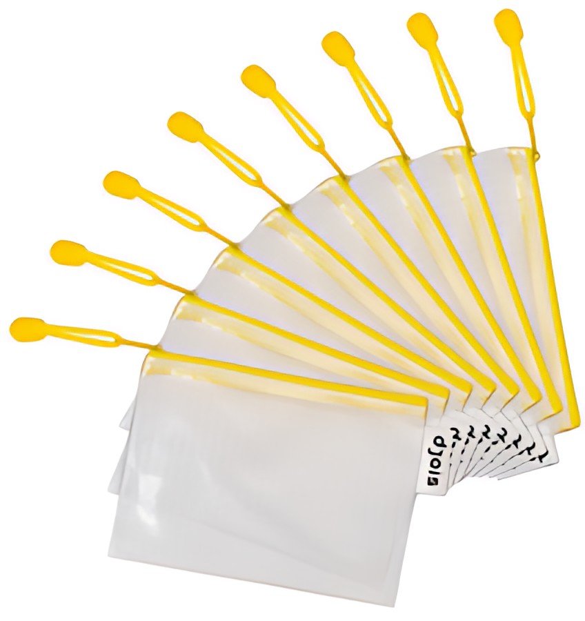 djois by tarifold Pochette à zip ZIPPER, A6, PVC, jaune