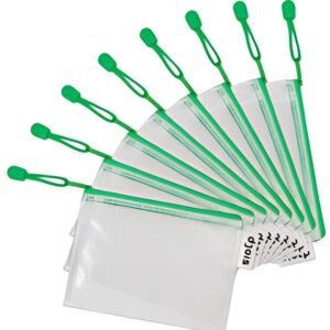 djois by tarifold Pochette à zip ZIPPER, A6, PVC, vert
