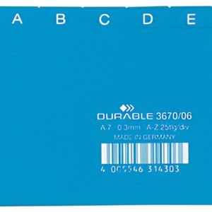 DURABLE Index alphabétique A - Z, PP, format A7 paysage
