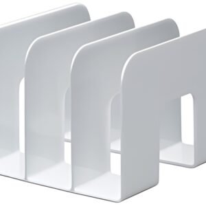 DURABLE Porte-revues TREND, plastique,3 compartiments, blanc