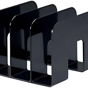 DURABLE Porte-revues TREND, plastique, 3 compartiments, noir