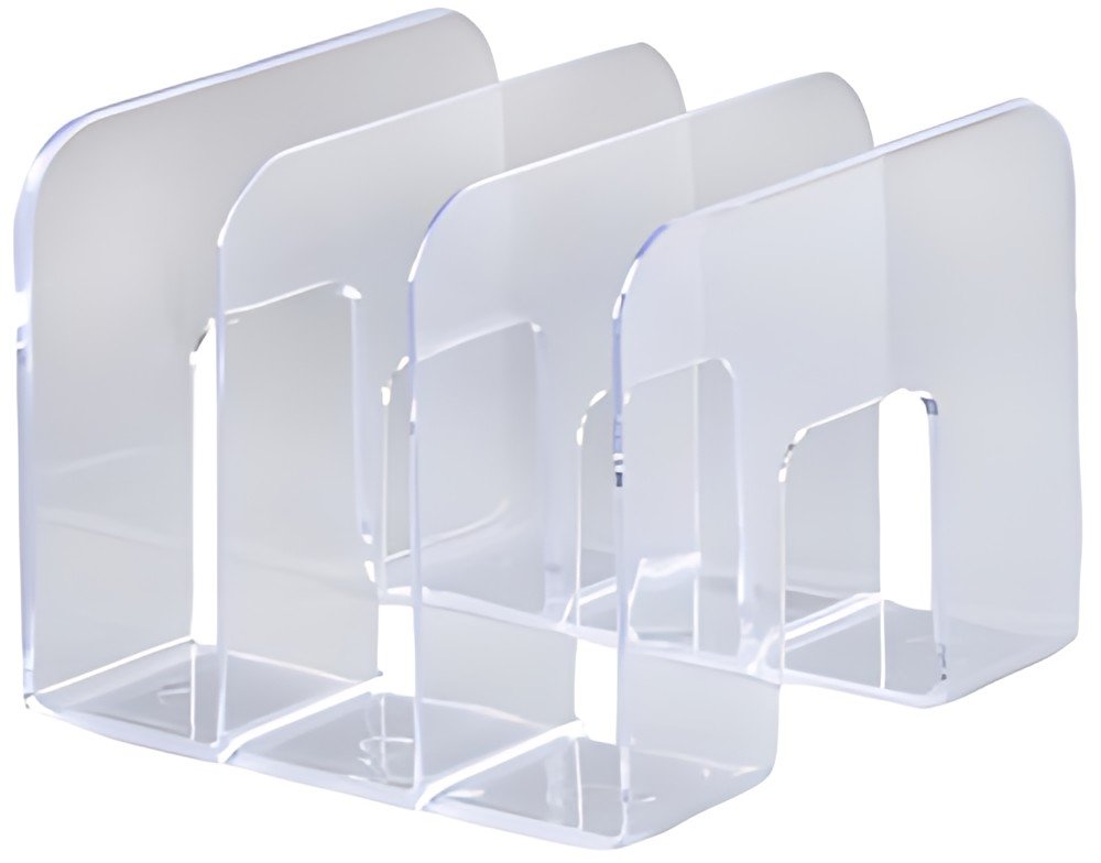 DURABLE Porte-revues TREND, 3 compartiments, transparent