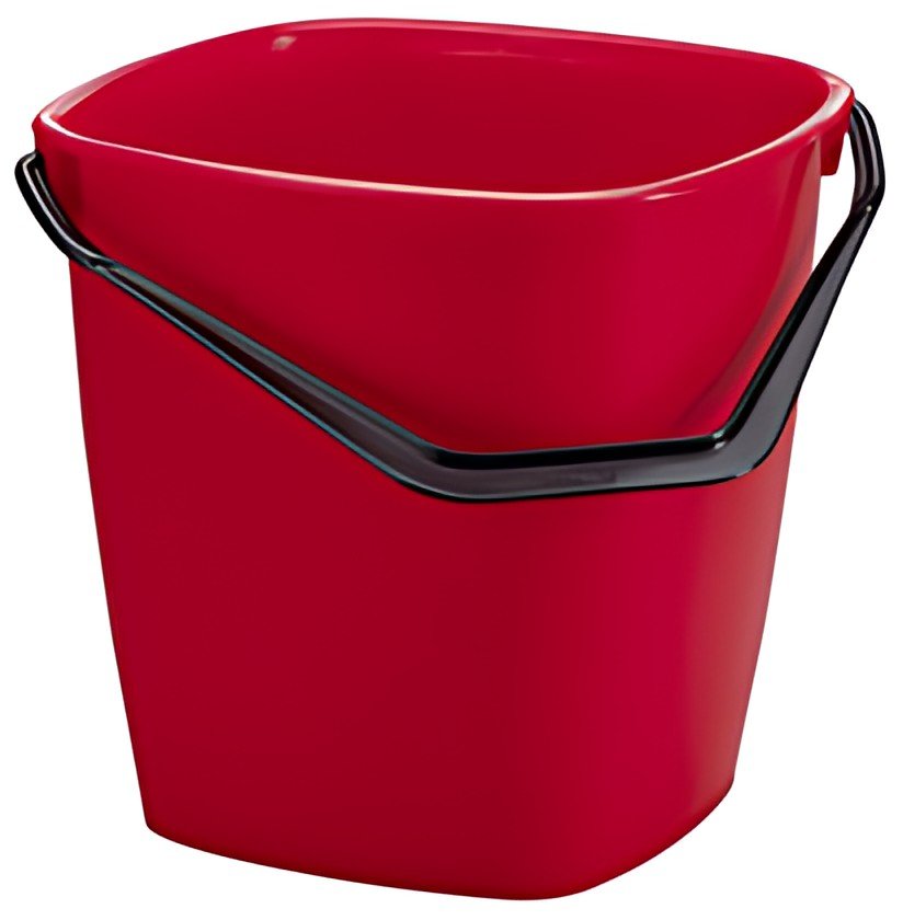 DURABLE Seau de ménage BUCKET, 14 litres, rouge