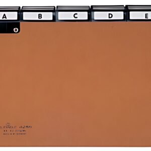 Index DURABLE A - Z, carton pressé, DIN A5 paysage, marron