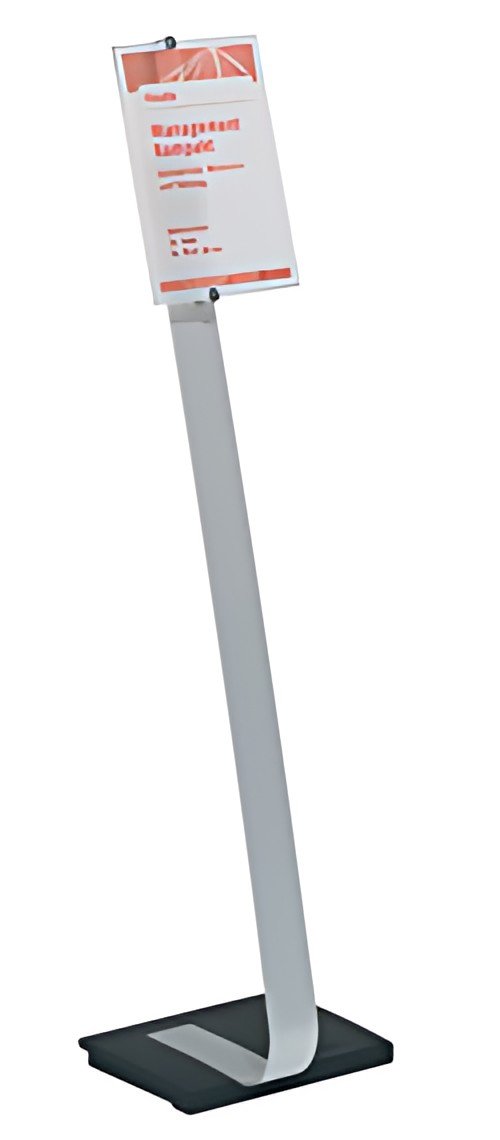 DURABLE Support d'informations CRYSTAL SIGN stand, A4