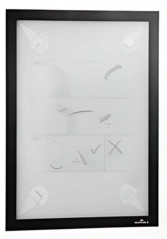 DURABLE Cadre magnétique DURAFRAME WALLPAPER, A4, noir