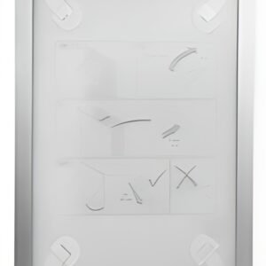 DURABLE Cadre magnétique DURAFRAME WALLPAPER, A4, argent
