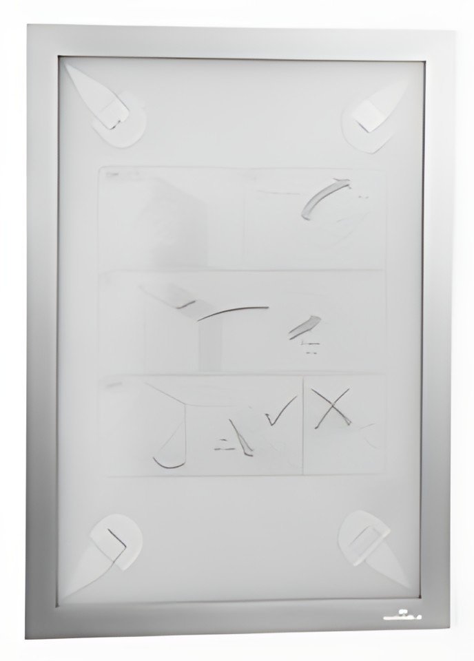 DURABLE Cadre magnétique DURAFRAME WALLPAPER, A4, argent