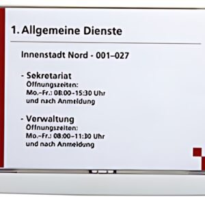 DURABLE Plaque de porte CLICK SIGN, format A5, bleu foncé