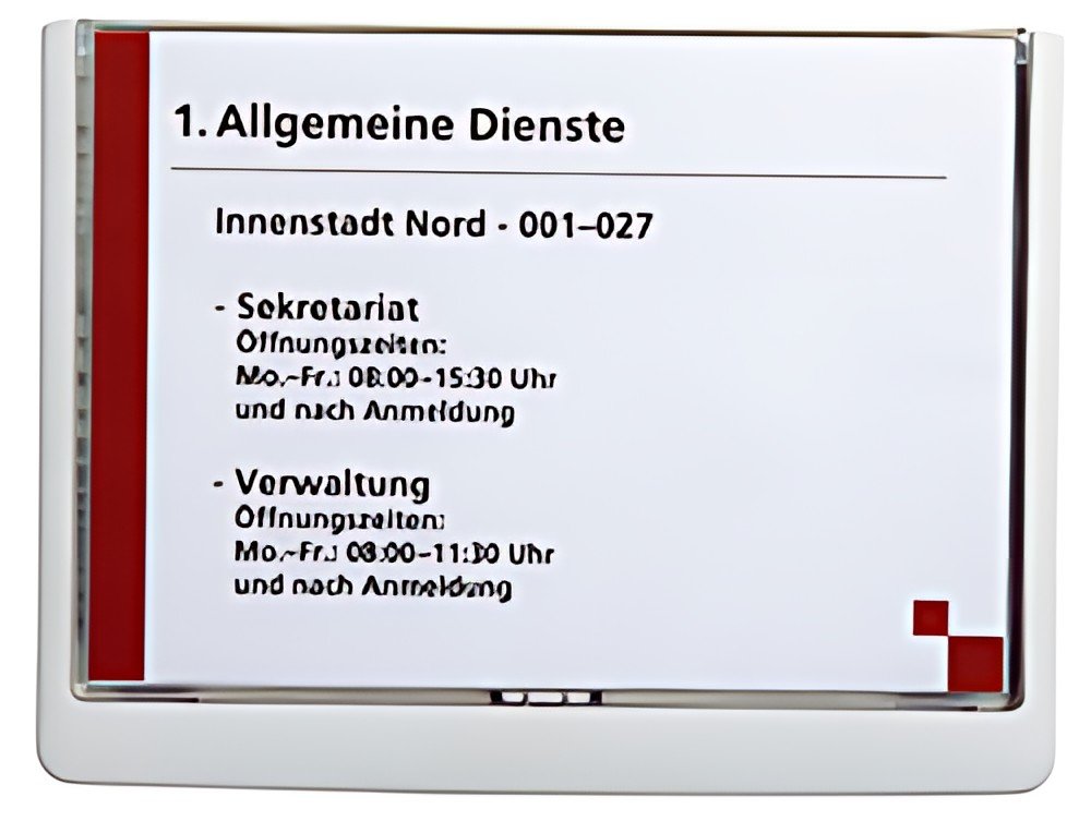 DURABLE Plaque de porte CLICK SIGN, format A5, bleu foncé