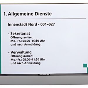 DURABLE Plaque de porte CLICK SIGN, format A5, graphite