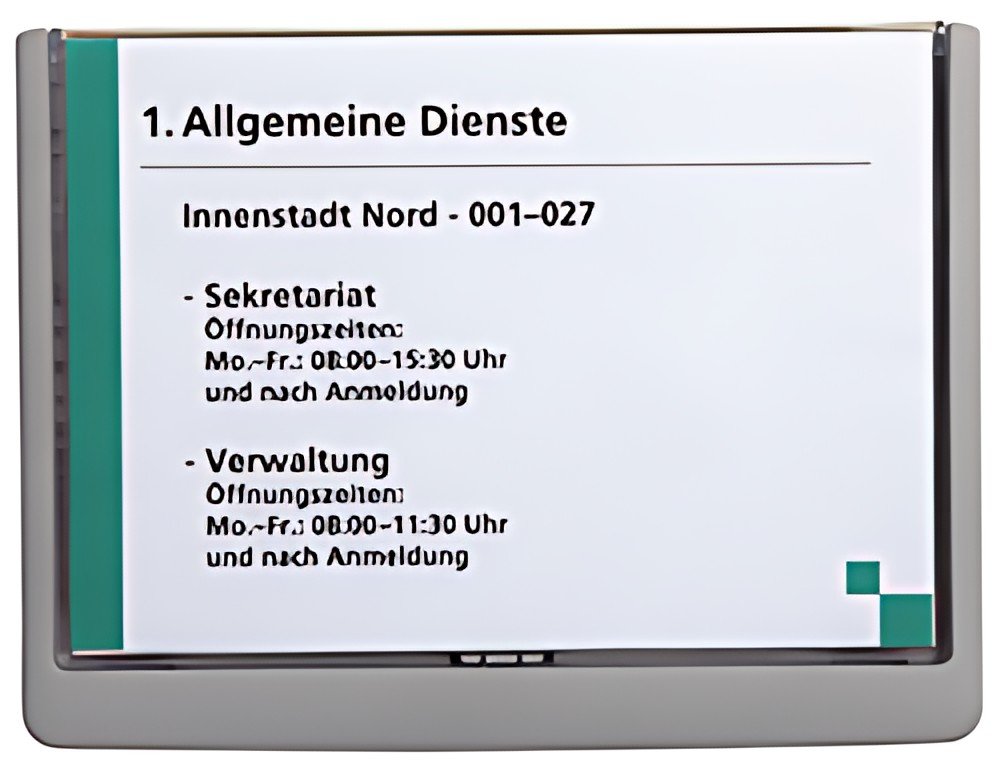 DURABLE Plaque de porte CLICK SIGN, format A5, graphite