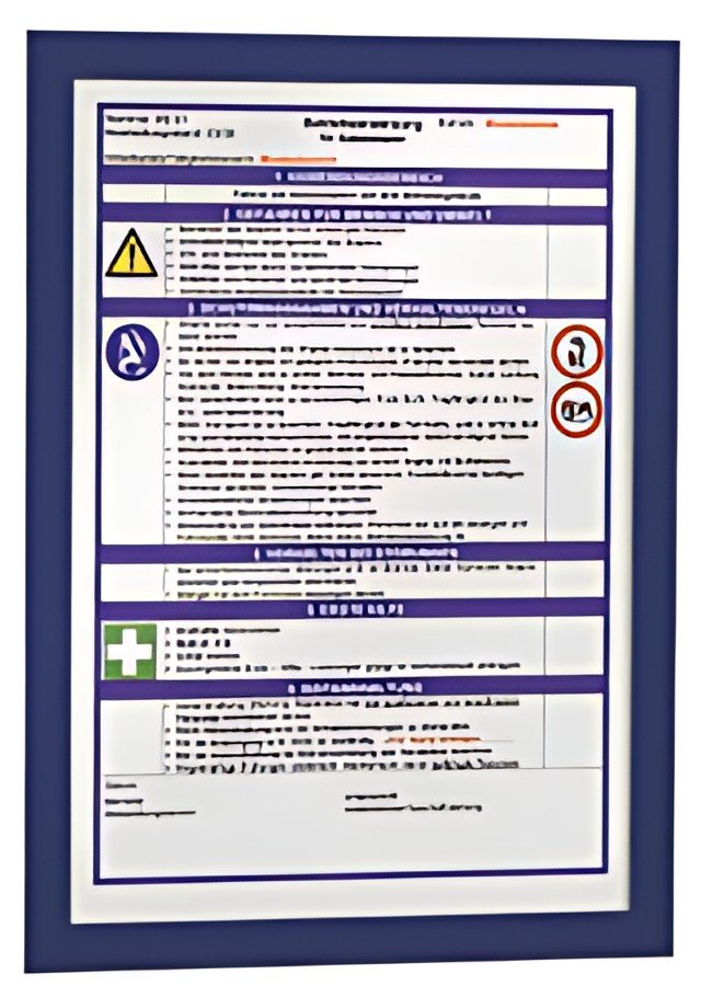 DURABLE Cadre d'affichage magnétique DURAFRAME, A4, bleu