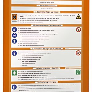 DURABLE Cadre d'affichage magnétique DURAFRAME, A4, orange
