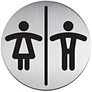 DURABLE Pictogramme "WC Femmes & Hommes", diamètre: 83 mm
