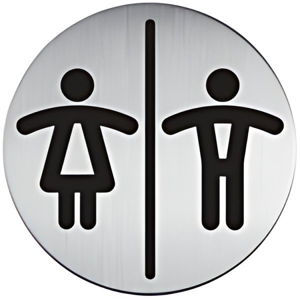 DURABLE Pictogramme "WC Femmes & Hommes", diamètre: 83 mm