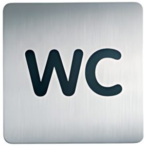 DURABLE Pictogramme PICTO "WC", carré, en acier