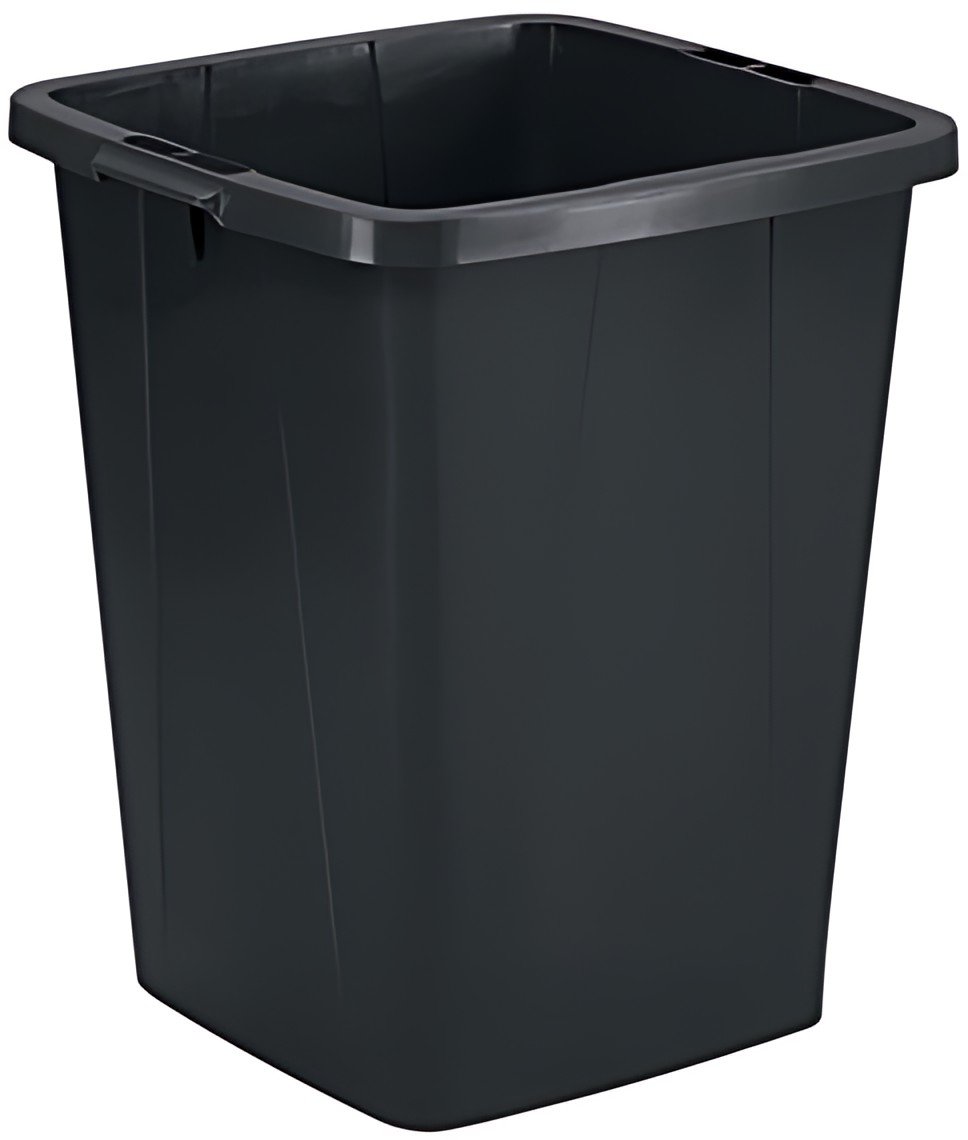 DURABLE Poubelle DURABIN ECO 90, carré, noir