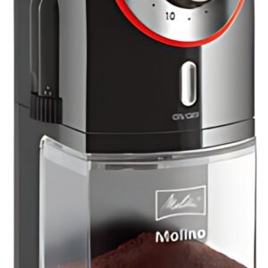 Melitta Moulin à café "MOLINO", noir / rouge