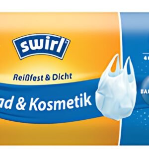 swirl Sac poubelle à poignée, 5 litres, transparent