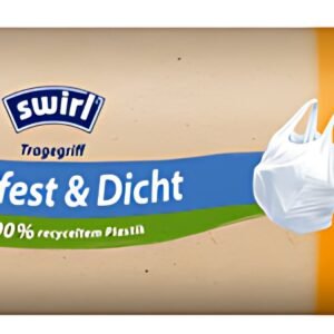 swirl Sac poubelle, avec poignées, 35 litres, blanc