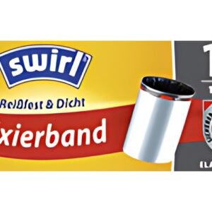 swirl Sac poubelle, avec bande de fixation, 35 litres, noir