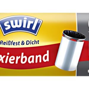 swirl Sac poubelle, avec bande de fixation, 60 litres, noir