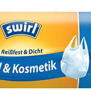 swirl Sac poubelle à poignée, 10 litres, transparent