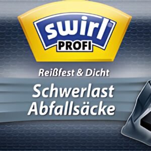 swirl Profi Sac poubelle renforcé, 60 litres, noir