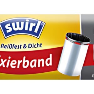 swirl Sac poubelle, avec bande de fixation, 20 litres, noir