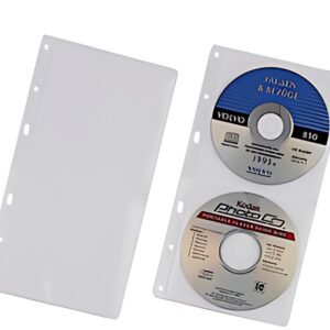 DURABLE Pochette CD-/DVD COVER S, pour 2 CD, PP, 156x288 mm