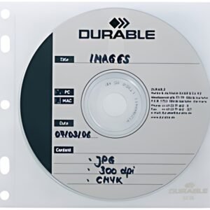 DURABLE Pochette CD-/DVD COVER FILE, PP, transparent
