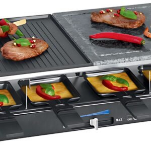 CLATRONIC Four à raclette RG 3518, avec pierre de cuisson