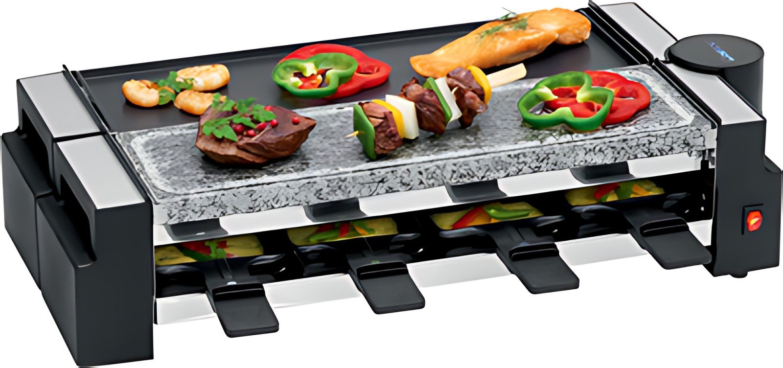 CLATRONIC Raclette grill RG 3678, avec pierre de cuisson