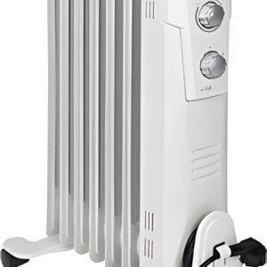 CLATRONIC Radiateur bain d'huile RA 3735, 7 éléments, blanc