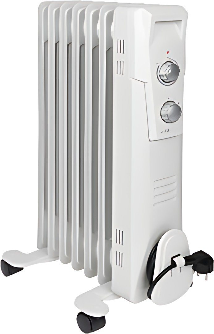 CLATRONIC Radiateur bain d'huile RA 3735, 7 éléments, blanc