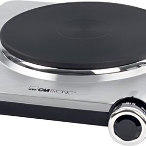 CLATRONIC Plaque de cuisson individuelle EKP 3788 E, inox/