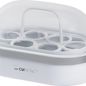 CLATRONIC Cuiseur à oeufs EK 3497, blanc / argent