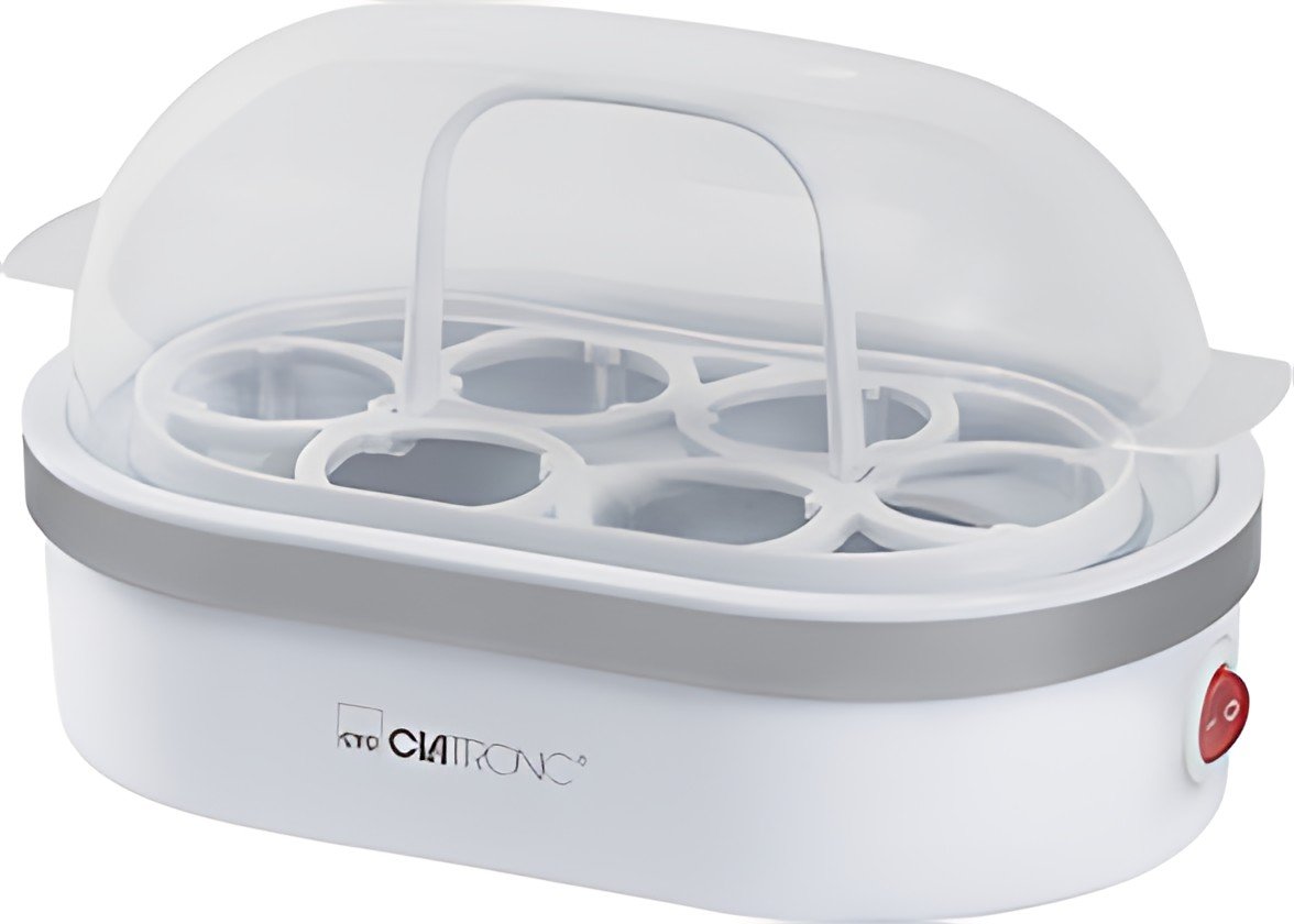 CLATRONIC Cuiseur à oeufs EK 3497, blanc / argent