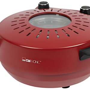 CLATRONIC Four à pizza PM3787, 1.200 watts, rouge