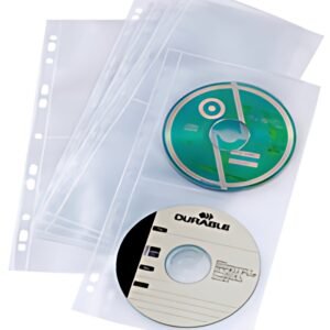 DURABLE Pochette CD/DVD COVER LIGHT S, pour 4 CD, en PP