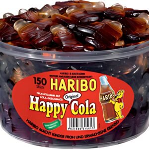 HARIBO Bonbon gélifié aux fruits HAPPY COLA, boîte de 150
