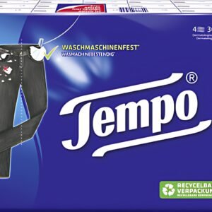 Tempo Mouchoir Classique, 4 couches, pack de 30, blanc